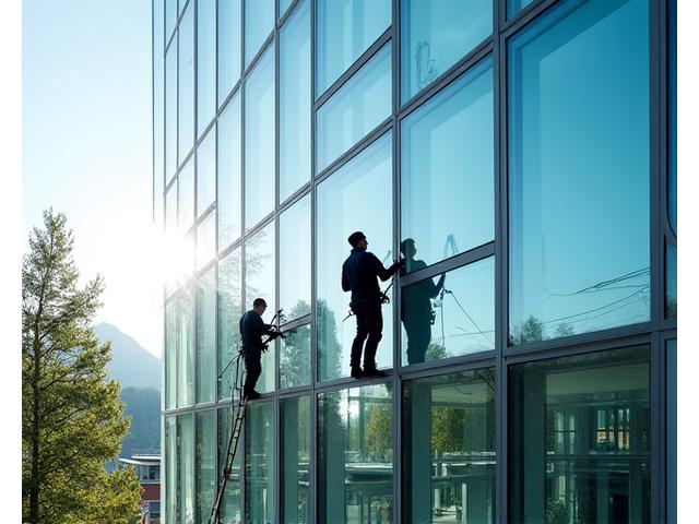 Gewerbliche Glasfassadenreinigung Tirol